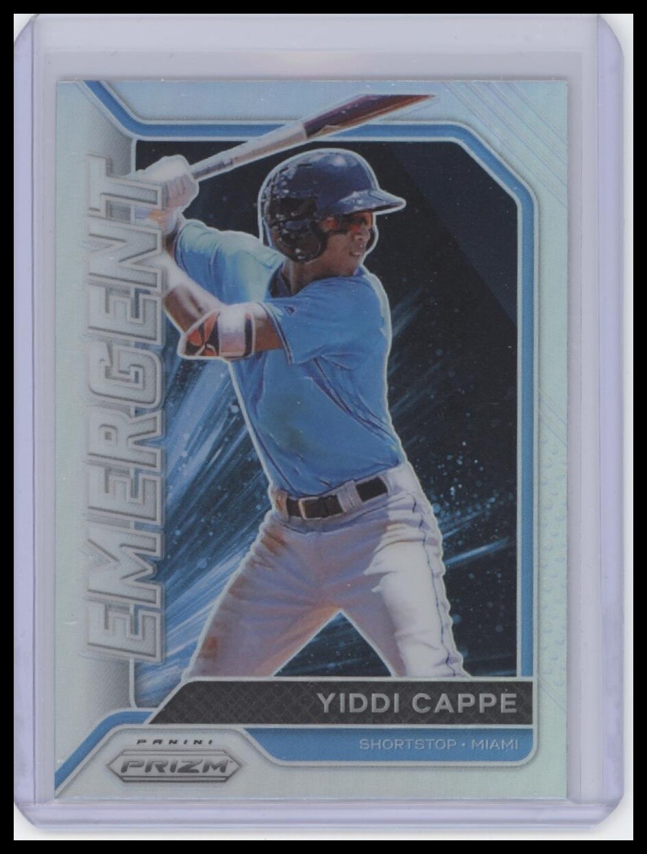 2021 Panini Prizm #EM7 Yiddi Cappe Emergent Silver Prizm