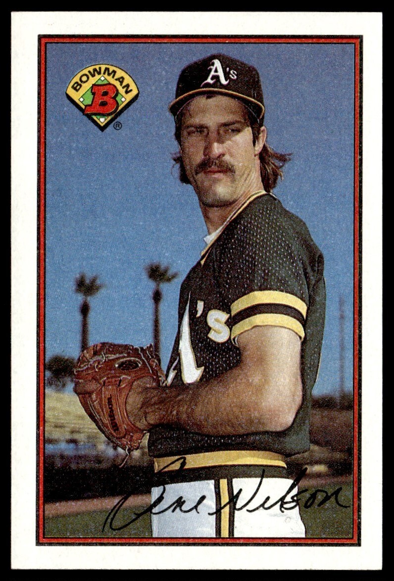 1989 Bowman Gene Nelson Oakland Athletics #185