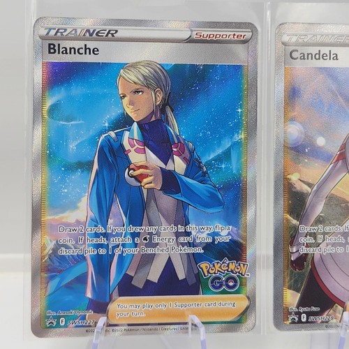 (3) Pokemon GO TCG Blanche, Candela & Spark Black Star Promo Holo Ultra Rare NM - Picture 2 of 5