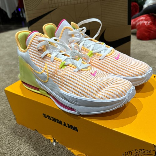 Nike DC8994-101 LeBron Witness 6 EP 'White Melon Tint' Limon Twist Talla 14 ¡Nuevo! - Imagen 12 de 12