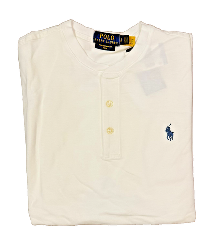 POLO RALPH LAUREN GRAND-PÈRE CHEMISE Slub Henley T-shirt grand-père pull sweat-shirt M - Photo 6/14