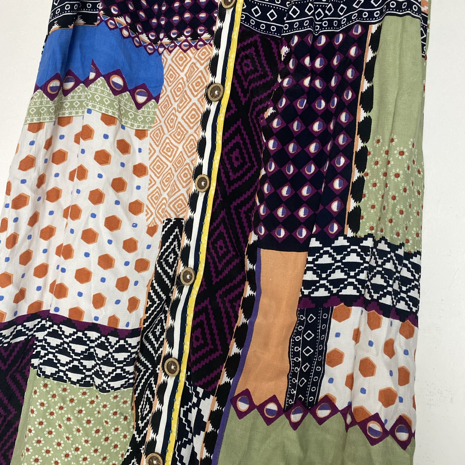 Anthropologie Multicolor Patchwork Style Sleevele… - image 3