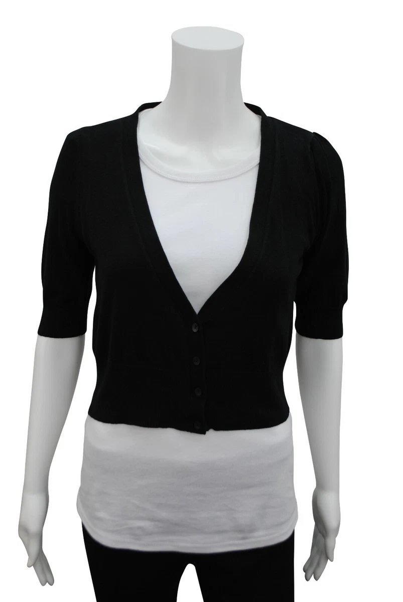 Short sleeve black hotsell cardigan plus size