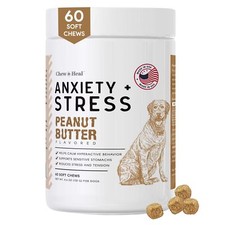 Calming Chews for Dogs - 60 Anxiety Relief Treats for Fireworks Thunder and S...
