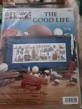 The Good Life Counted Cross Stitch Picture Kit 7" X 19"  Design Works Craft Inc.
