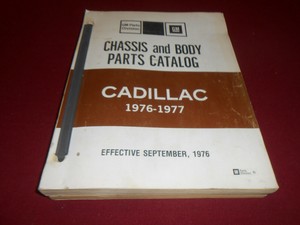 Cadillac catalog parts