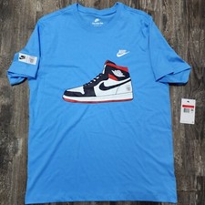 1901 Nike Alianza Lima Soccer T-Shirt Air Jordan One Men L Peru Farfan Guerrero