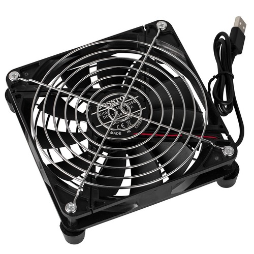 USB Cooler14cm Fan 1100RPM Desktop Modem Router PS5 Xbox Quiet Cooling Stand - Picture 2 of 7