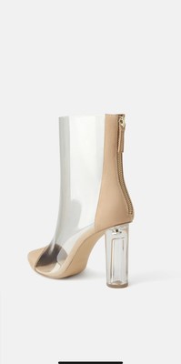 zara transparent boots