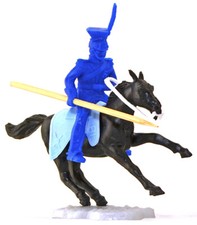 Timpo 4 Polish Lancers - 54mm horse colors, poses, reins and base shapes vary