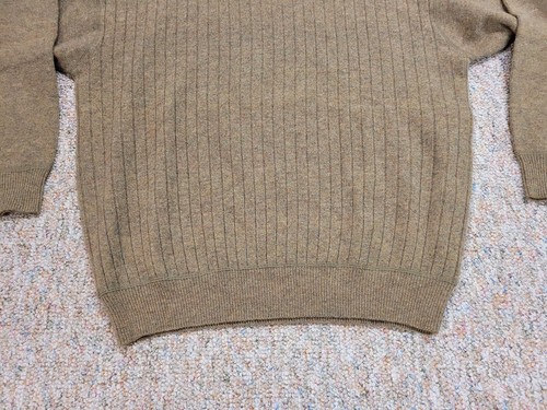 Woods & Gray Pullover Herren Large Beige Fisherman Lodge Lammwolle Pulli Outdoor - Bild 4 von 15