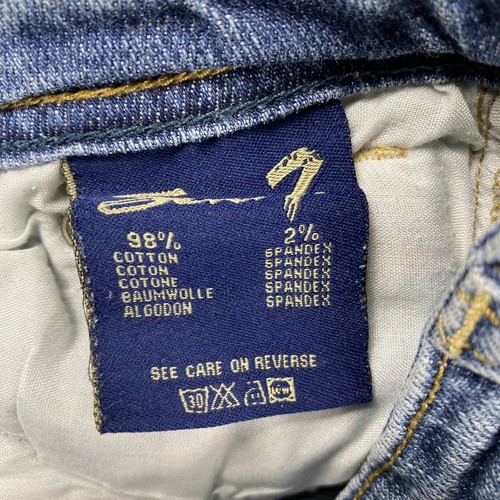 Seven 7 Straight Leg Low Rise Jeans Girl Size 12 Denim Pants /Trousers Stretch - Picture 6 of 12