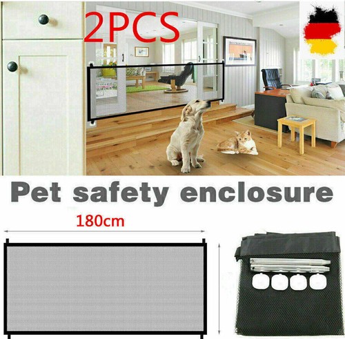 2PCS Hund Katze Türschutzgitter Treppenschutzgitter Treppenschutz Türschutz Net- - Bild 1 von 23