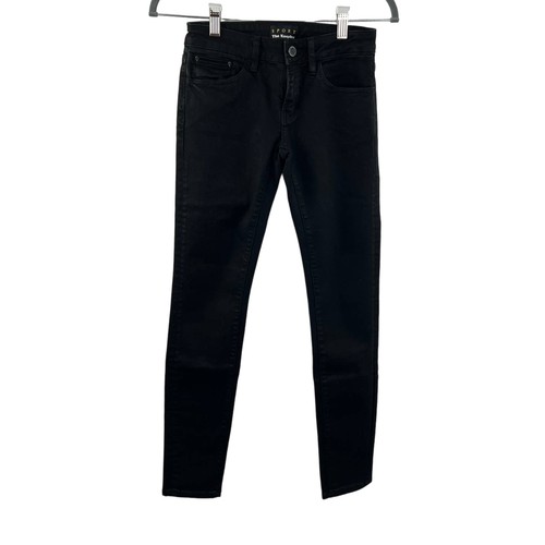 The Kooples Sport Black Low-Rise Skinny Skin Jeans Cotton Lyocell Stretch 25