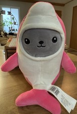 Pink Dressed Seal Plush Toy . Super Soft  Cute. 8 inches NWOT