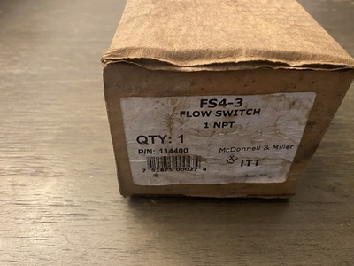 #ad #ad McDonnell amp; Miller FS4 3 General Purpose Flow Switch New WTR 52043 $75.00