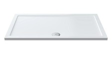 Image of 1400mm x 800mm Premium Rectangular Shower Tray - White