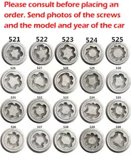 Wheel Lock Lug Nut Anti Theft Screw Lugnut Socket Removal Key For Volkswagen New