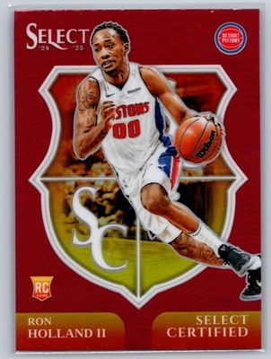 2024-25 Panini Select - Select Certified Ron Holland II #6 Red (RC)