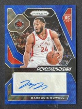 Markquis Nowell 2023-24 Panini Prizm Rookie Signatures Blue Wave RC #RSI-NOW