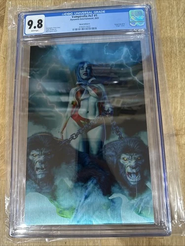 Vampirella #v7 #1, CGC 9.8, Mark Spears Cvr Graded Metal Edition S Graded Comic