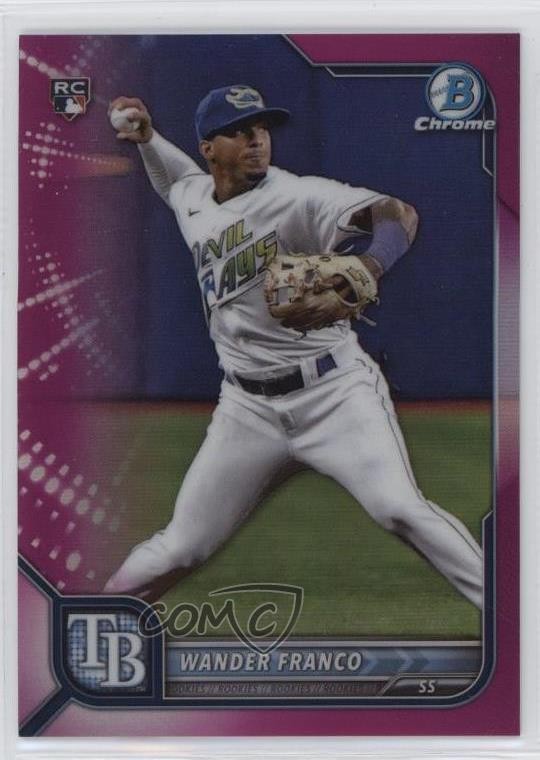 2022 Bowman Chrome Fuchsia Refractor 267/299 Wander Franco #10 0h28