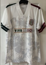 Mexico Viva Mexico Soccer Jersey Size Large White Mexico National Team Fan Style