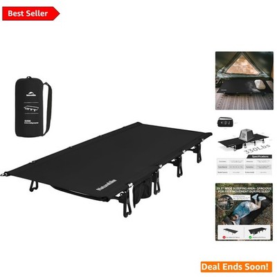 Lightweight Portable Camping Cot: 75'' x 29.5'' for Travel & Outdoor Adventures
