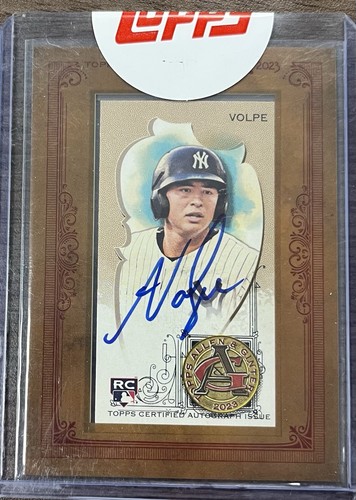 Anthony Volpe #MA-AV 2023 Topps Allen & Ginter Mini Framed Autographs card