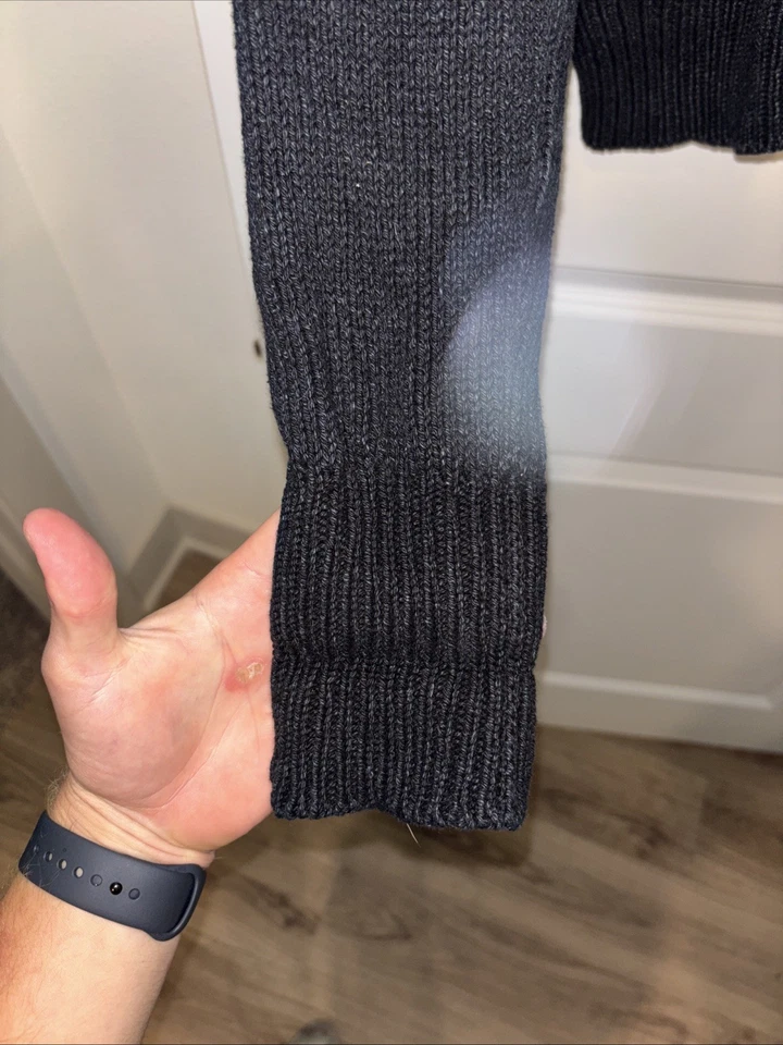 Cárdigan RRL Doble RL Ralph Lauren Cuello en V Cremallera Índigo Real Pesado Foto 4 de 4