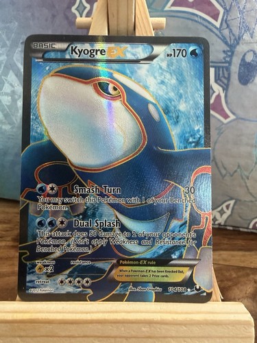 Pokemon TCG - Kyogre EX Full Art 104/108 Dark Explorers 2012 B&W Card 