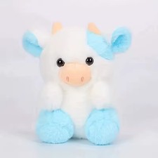 20cm Strawberry Cow Blue Plush Toy Soft Stuffed Doll Room Decor Birthday Gift