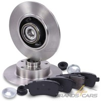 Atec Bremsscheiben Voll Ø260+BREMSBELÄGE Hinten FÜR Renault Scenic Megane AB 09