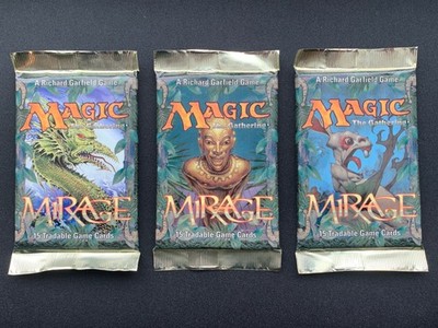 MTG Magic the Gathering Mirage Sealed Booster Pack 3 Lot 1996 | eBay