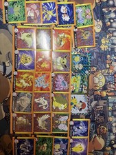 Vintage Pokemon 1999 Sticker Lot Over 25 Stic...