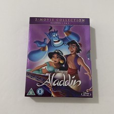Aladdin 3-Movie Collection Blu-ray, 2 Disc Set Trilogy - 1, 2  3 - Region B