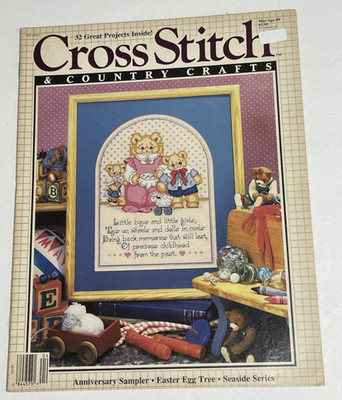 Vintage 1989 Cross Stitch Easter Egg Tree Pattern Booklet