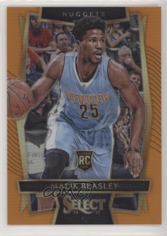2016-17 Panini Select Concourse Orange Prizm /60 Malik Beasley #56 e1e