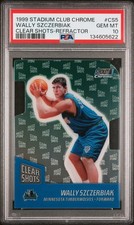 1999 STADIUM CLUB CHROME CLEAR SHOTS REFRACTOR #CS5 WALLY SZCZERBIAK PSA 10