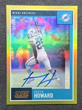 Xavien Howard 2020 Panini Score Gold Zone Auto 47/50 #20 DOLPHINS