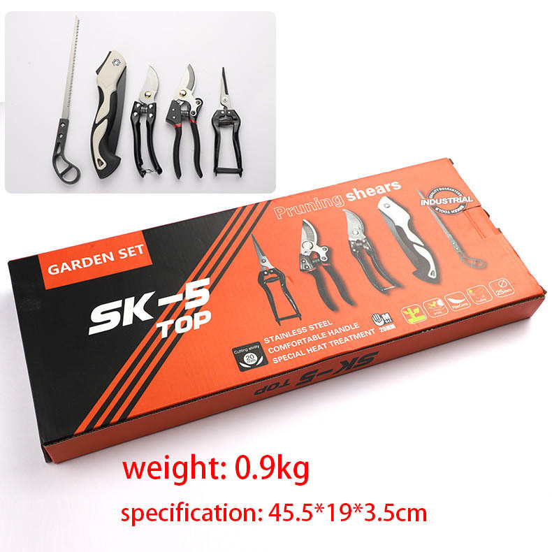 5-Piece Gardening Tool Set with Pruning Shears, Folding Saw & Storage Case – Hea alternate view 6