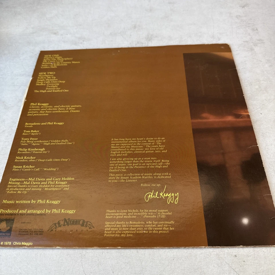 Phil Keaggy "The Master & the Musician" 1978 'Agora (The Marketplace) - Image 2 of 4
