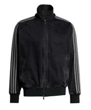 Adidas Originals Adicolor Denim Firebird Track Top Casual Vintage Jacket JC6717