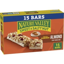 Nature Valley Almond Sweet and Salty Nut Granola Bars 15 Count Snack Pack