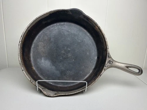 Wagner Ware Sidney O 1059 Cast Iron Skillet No. 9 Nickel Plated