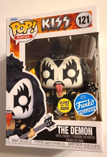 Funko Pop Rocks Kiss #121 The Demon GITD,  Exclusive