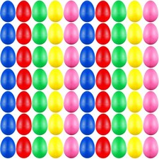 100 Pieces Egg Shakers Bulk Musical Instruments Percussion Maracas Egg for To...
