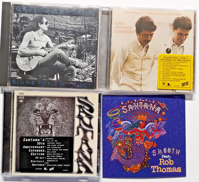 4 CDs Carlos Santana...Blues for Salvador, Love Devotion Surrender, Santana 35th