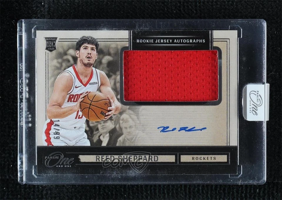 2024-25 Panini One and One Rookie Jersey 14/99 Reed Sheppard #RJA-SHP Auto RC