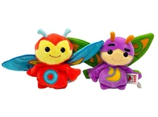 Pair of 2 First Edition Ganz Webkinz ZUMS Zippy ZORO & Tricky ZAZA Plush No Code